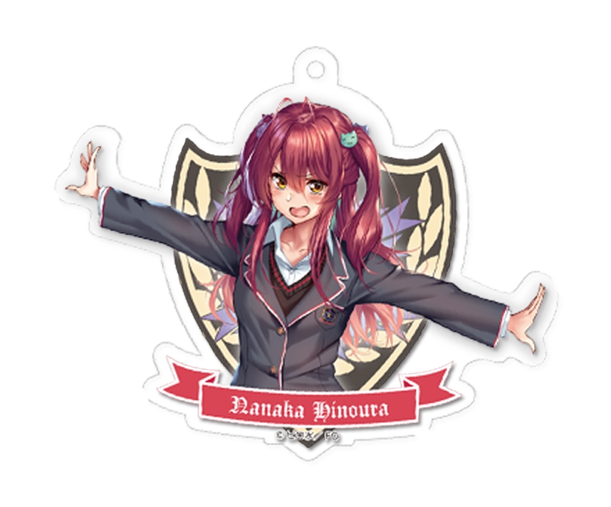 はにかみカフェ　アクリルキーホルダー　制服ver.　火ノ浦奈々花