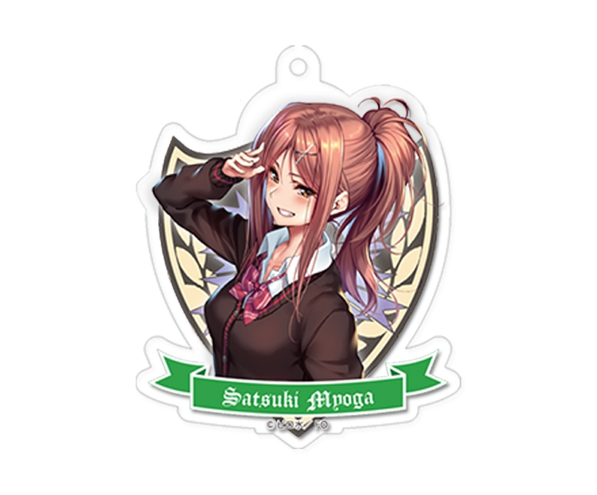 はにかみカフェ　アクリルキーホルダー　制服ver.　冥加皐希