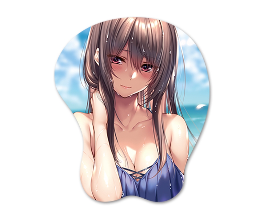 はにかみカフェ　おっぱいマウスパッド　水着ver.　水澄華実　※受注生産（7月発送予定）