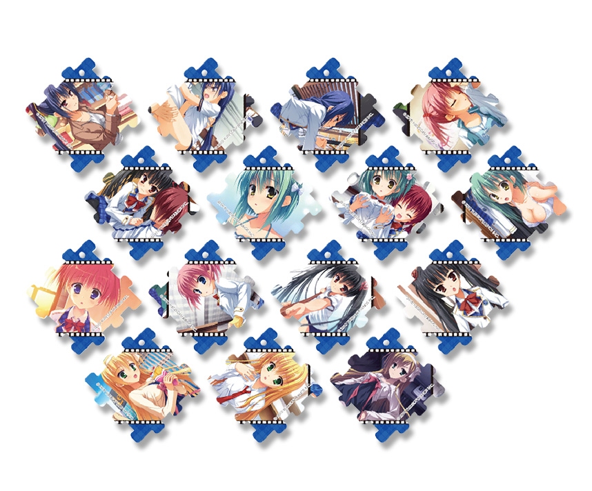 のーぶる☆わーくす　アクリルパズルキーホルダー　1個分（ガチャ1回分）