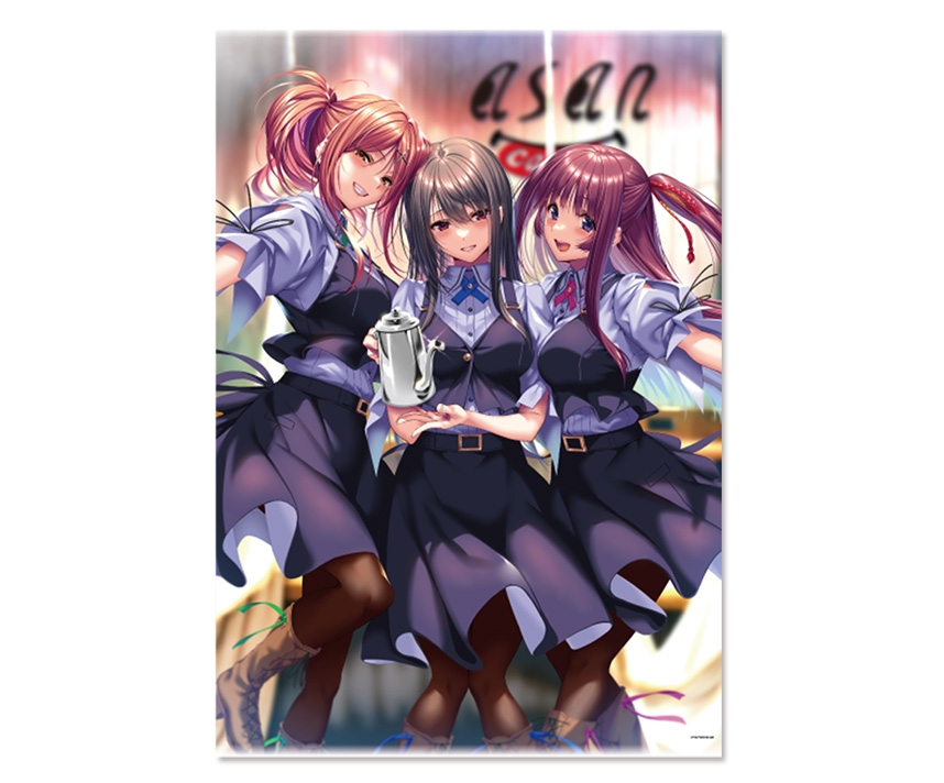 はにかみ、彼女は恋をする　コラボカフェ用書き下ろし特大タペストリー　※こちらは受注生産となります。