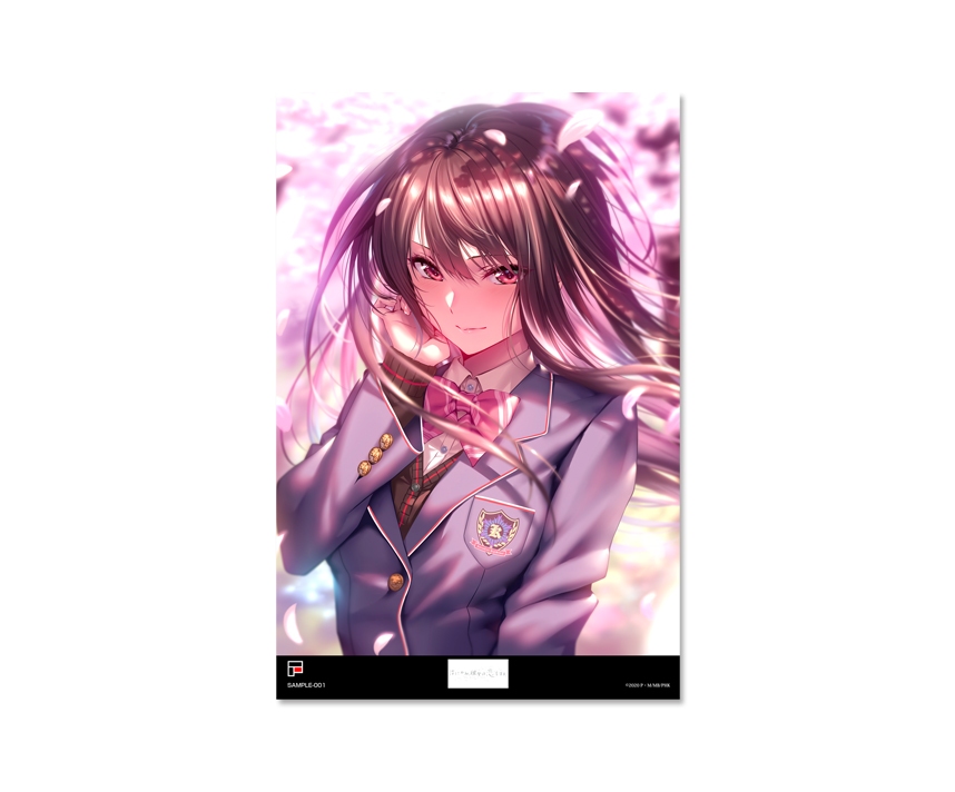 はにかみ彼女、彼女は恋をする　メタライズアート　［イベント用書き下ろしイラスト］※受注生産
