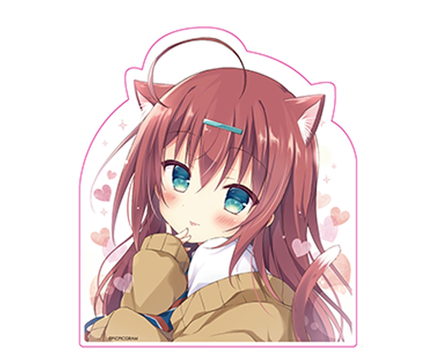 ぴこほし　ダイカットアクリルスタンド「ねこみみぴこぐらちゃんver」