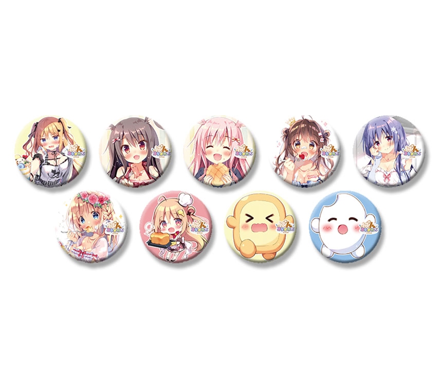 ぱんコラボカフェ　オリジナル缶バッチ　5個分（ガチャ5回分）