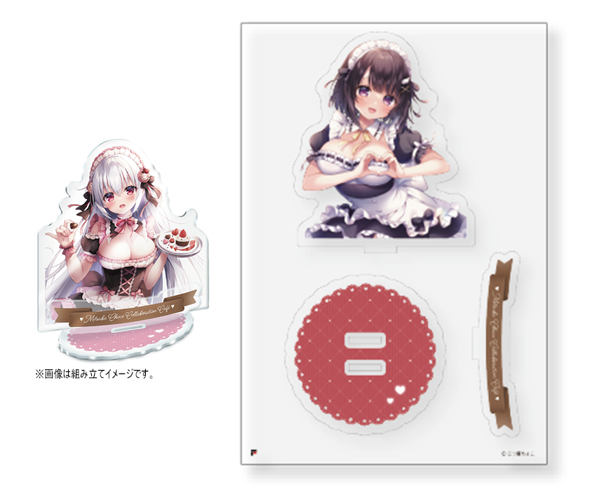 三つ葉ちょこ コラボカフェ限定アクリルスタンド　「妹ちゃん・メイド」