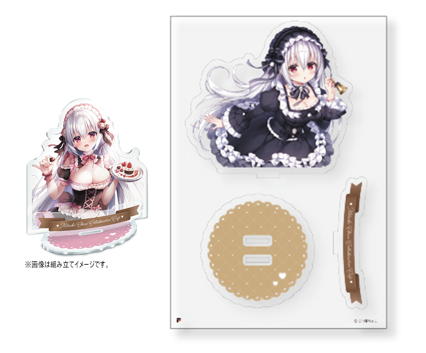 三つ葉ちょこ コラボカフェ限定アクリルスタンド　「吸血鬼ちゃん・すずらんおばけ」