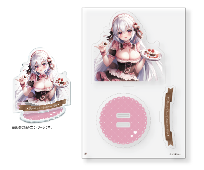 三つ葉ちょこ コラボカフェ限定アクリルスタンド　「描き下ろし」