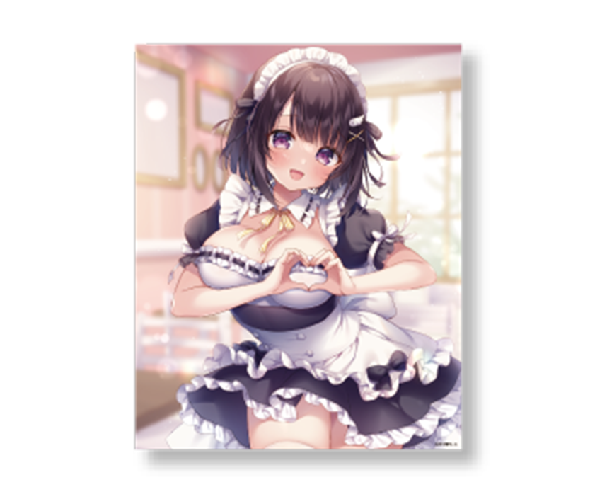 三つ葉ちょこ　コラボカフェ限定キャンバスアート　「妹ちゃん・メイド」