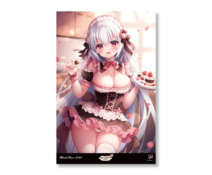 三つ葉ちょこ　コラボカフェ限定メタライズアート　「描き下ろし」