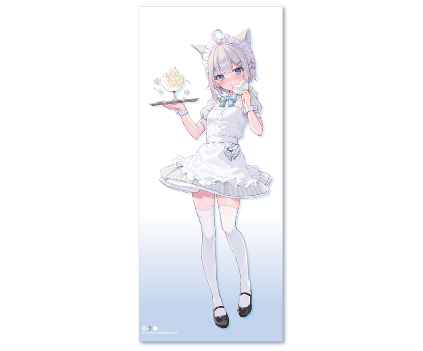 チュムノートラボカフェ限定描き下ろし等身大タペストリー