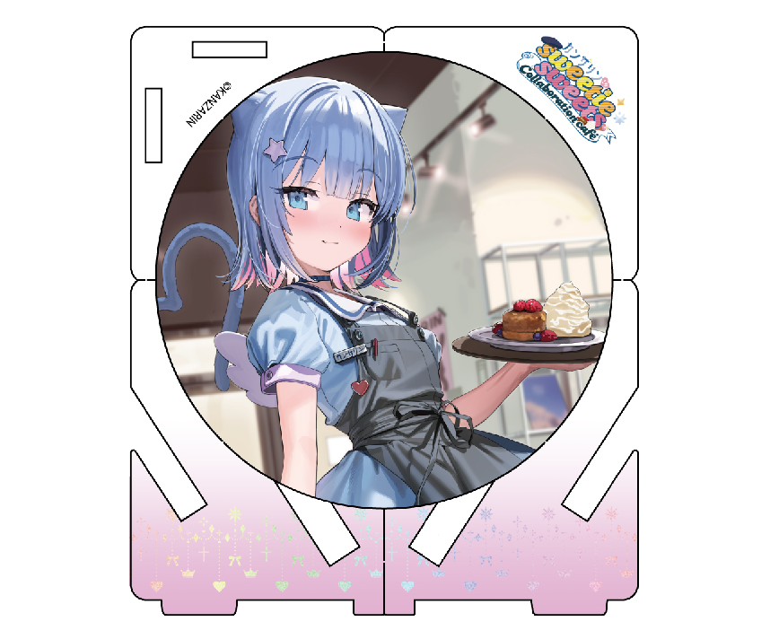 カンザリン　コラボカフェ限定　組み立て式アクリルコースター　カンザリン　コラボ描き下ろし