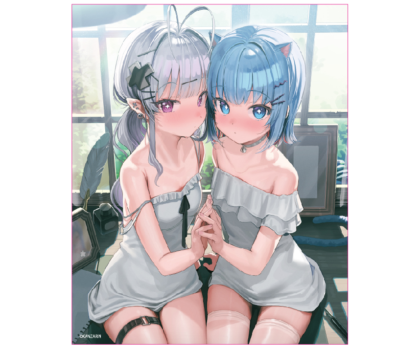 カンザリン　コラボカフェ限定　キャンバスアート　カンザリン＆かんなA
