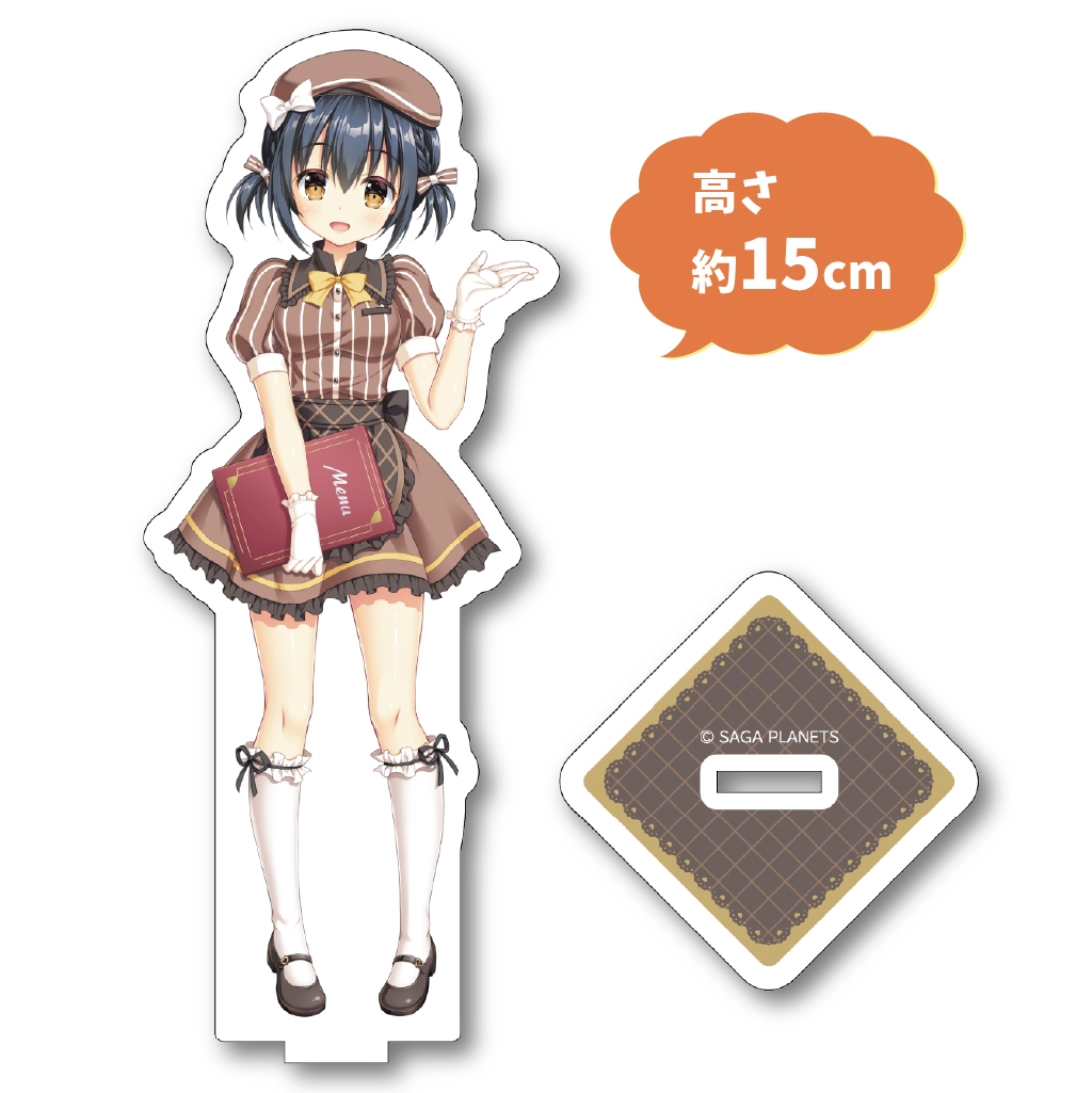 サガプラネッツコラボカフェwithアンミツ＆金恋　コラボカフェ限定描き下ろし　アクリルスタンド　弥栄