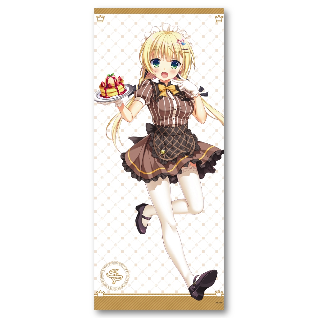 サガプラネッツコラボカフェwithアンミツ＆金恋　コラボカフェ限定描き下ろし　等身大タペストリー　シルヴィ