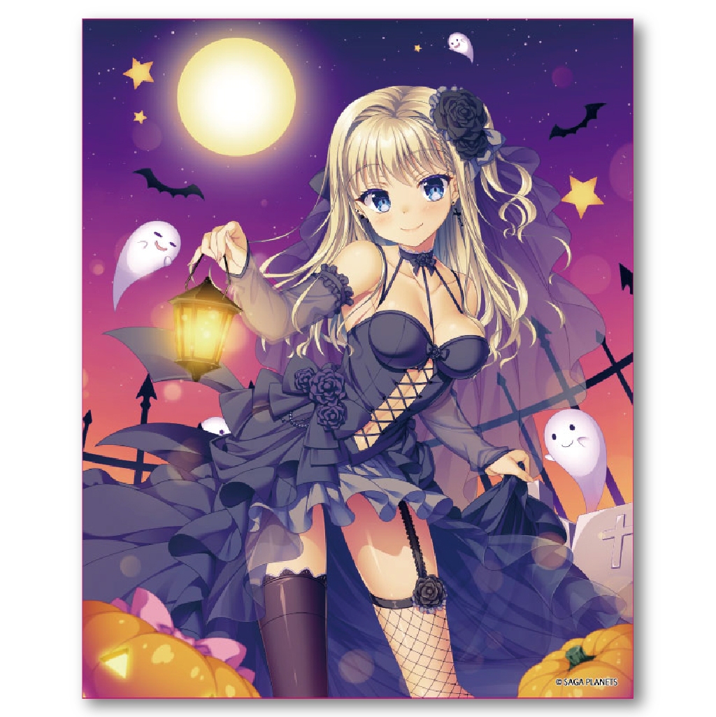 サガプラネッツコラボカフェwithアンミツ＆金恋　コラボカフェ限定AMBITIOUS MISSION　キャンバスアート　ハロウィン虹夢