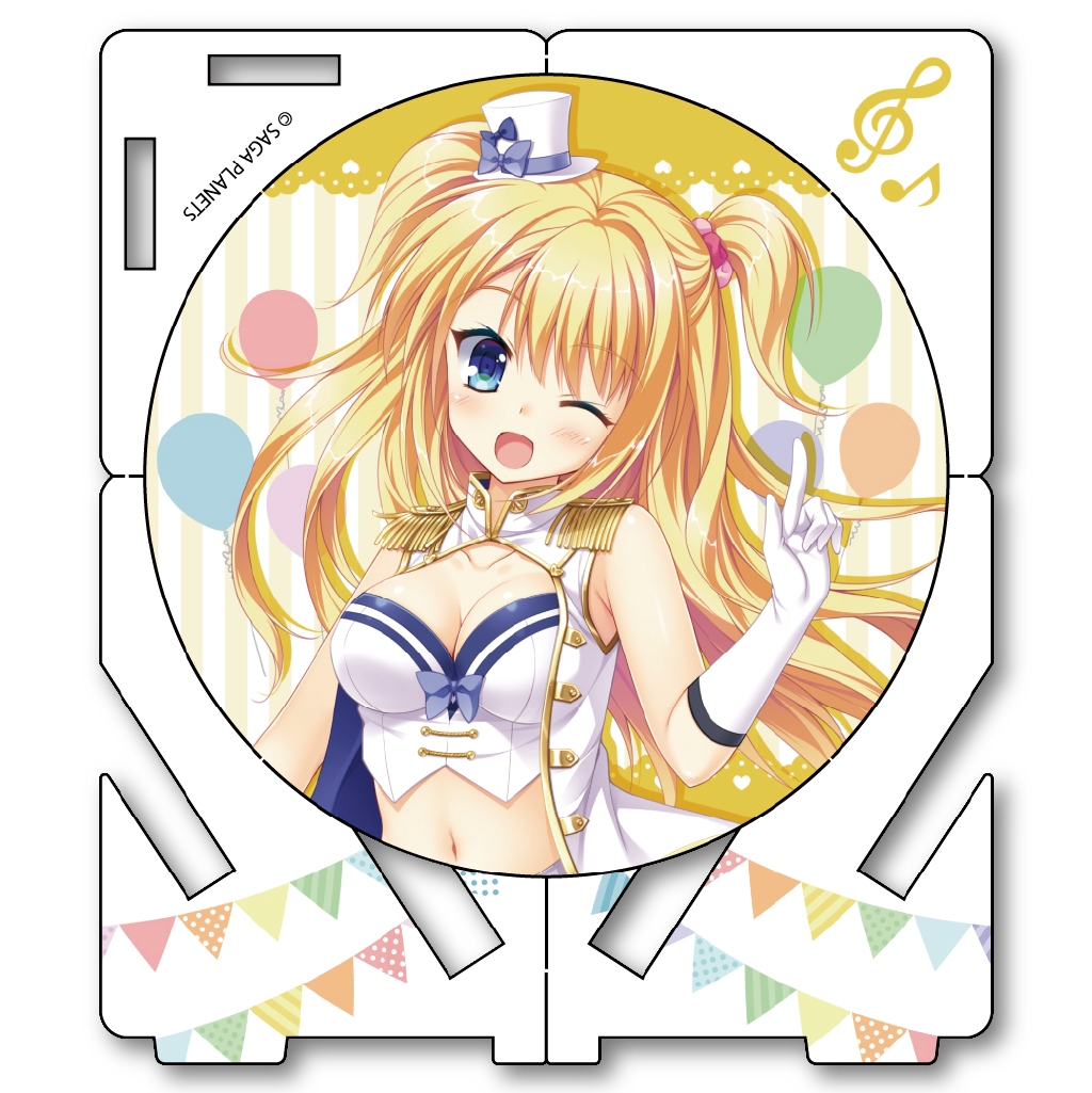 サガプラネッツコラボカフェwithアンミツ＆金恋　コラボカフェ限定金色ラブリッチェGOLDENTIME　アクリルコースター　玲奈