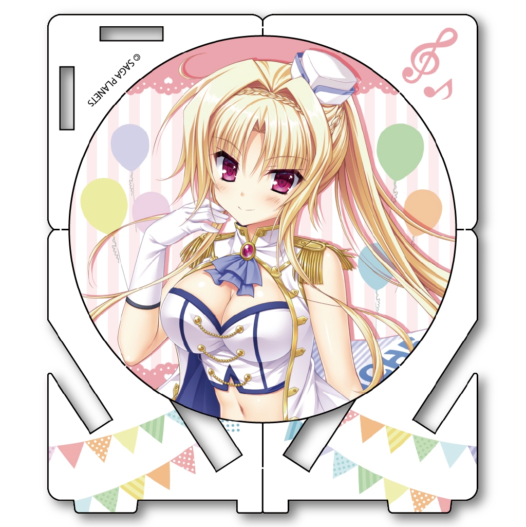 サガプラネッツコラボカフェwithアンミツ＆金恋　コラボカフェ限定金色ラブリッチェGOLDENTIME　アクリルコースター　エル