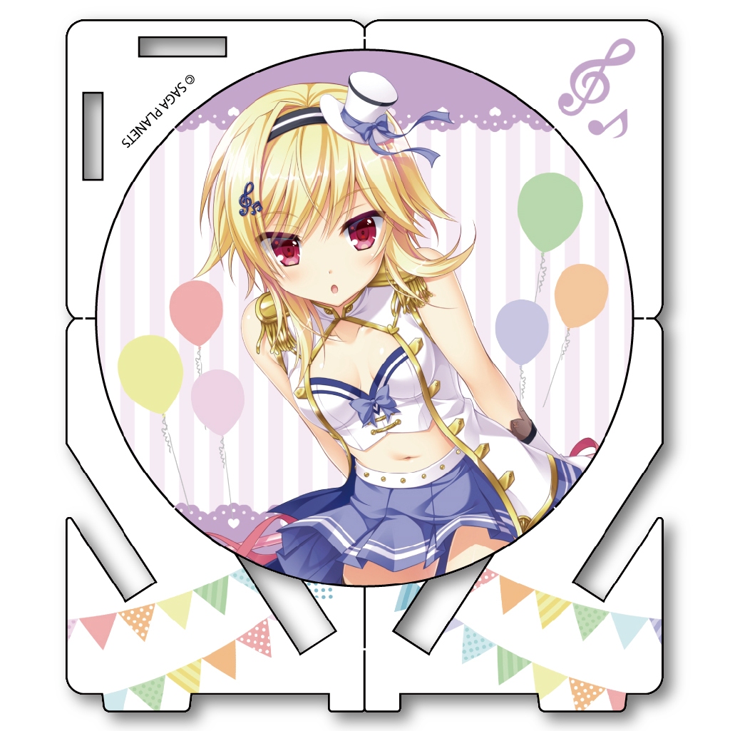 サガプラネッツコラボカフェwithアンミツ＆金恋　コラボカフェ限定金色ラブリッチェGOLDENTIME　アクリルコースター　理亜