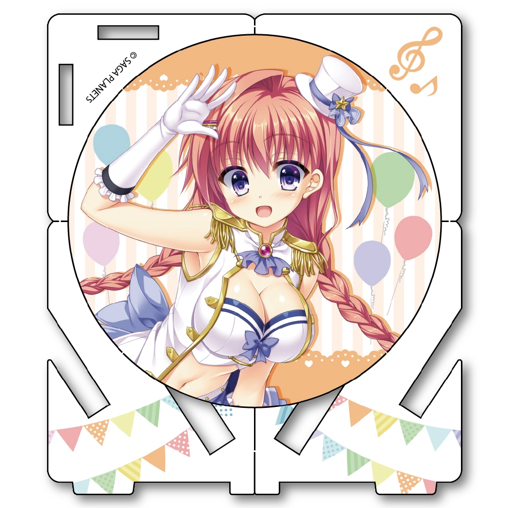 サガプラネッツコラボカフェwithアンミツ＆金恋　コラボカフェ限定金色ラブリッチェGOLDENTIME　アクリルコースター　茜