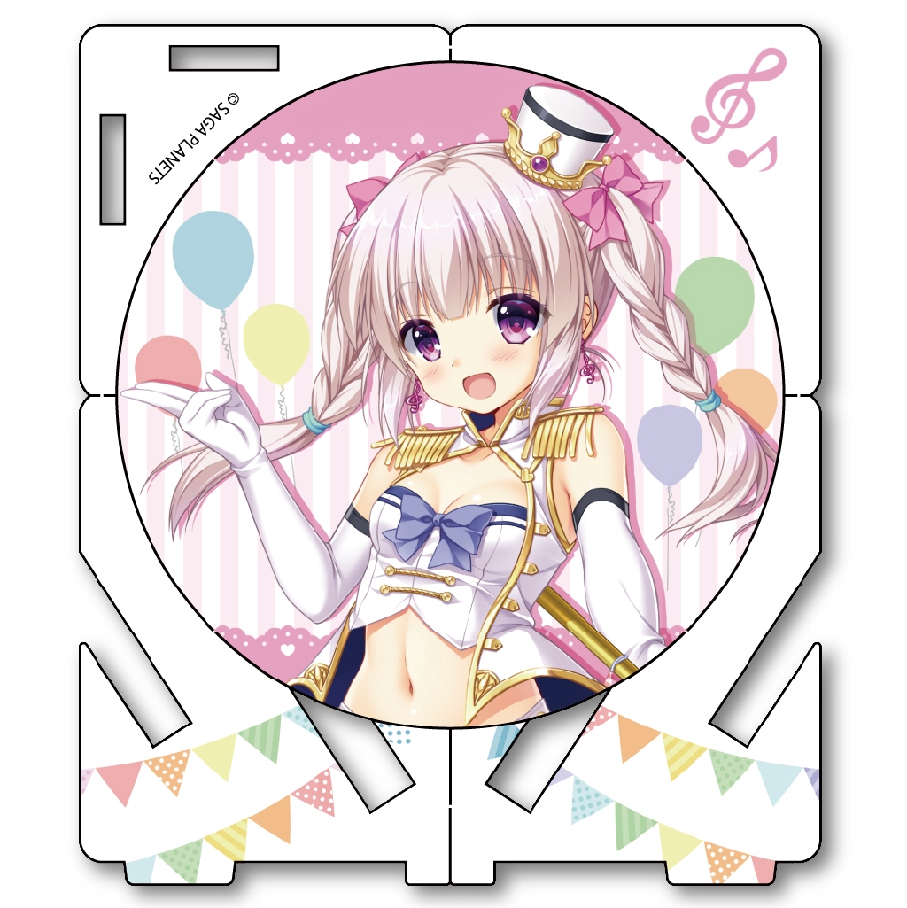 サガプラネッツコラボカフェwithアンミツ＆金恋　コラボカフェ限定金色ラブリッチェGOLDENTIME　アクリルコースター　ミナ