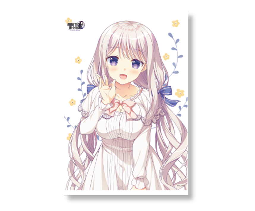コラボカフェ限定AMBITIOUS MISSION イラストB2タペストリー　「有瀬あてな」