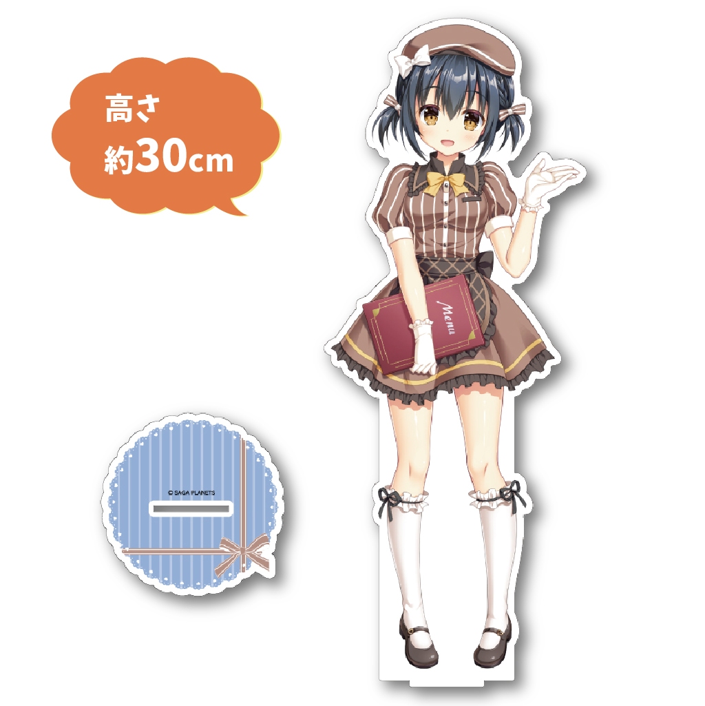 サガプラネッツコラボカフェwithアンミツ＆金恋　コラボカフェ限定描き下ろし　BIGアクリルスタンド　石川弥栄