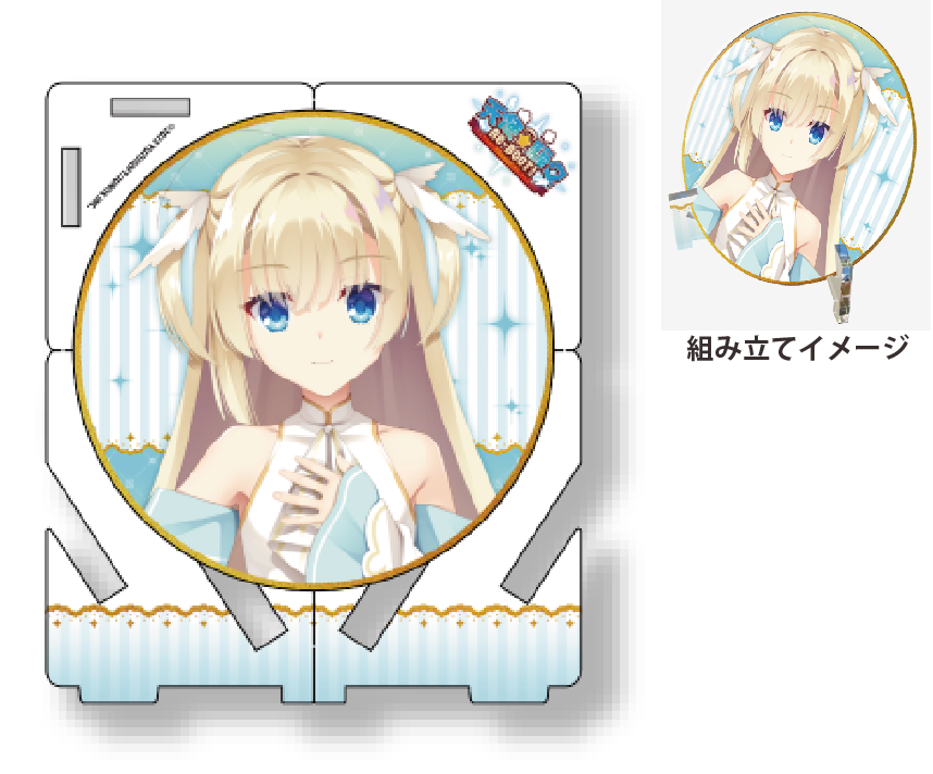 天使☆騒々コラボカフェ限定　組み立て式アクリルコースター：乃愛