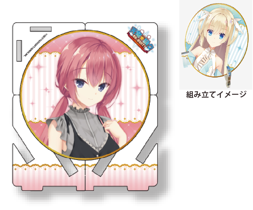天使☆騒々コラボカフェ限定　組み立て式アクリルコースター：風実花