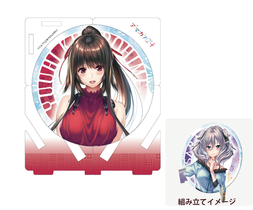 アマカノ２＋コラボカフェ限定　組み立て式アクリルコースター：黒姫結灯