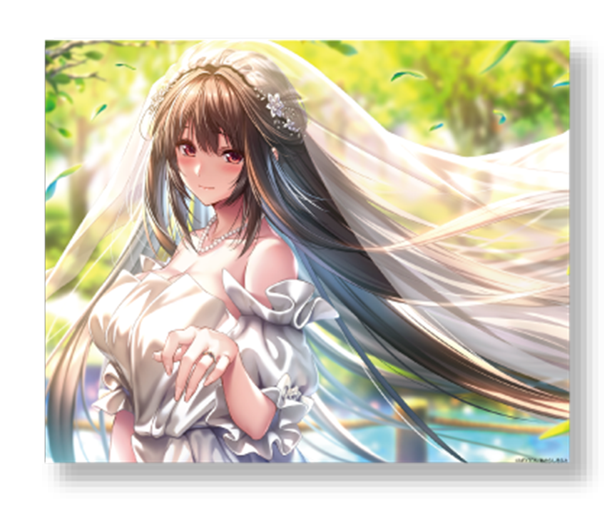 アマカノ２＋コラボカフェ限定　キャンバスアート：黒姫結灯