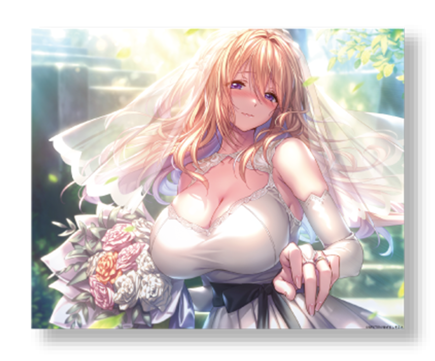 アマカノ２＋コラボカフェ限定　キャンバスアート：蔦町ちとせ