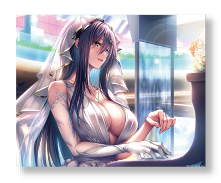 アマカノ２＋コラボカフェ限定　キャンバスアート：氷見山玲
