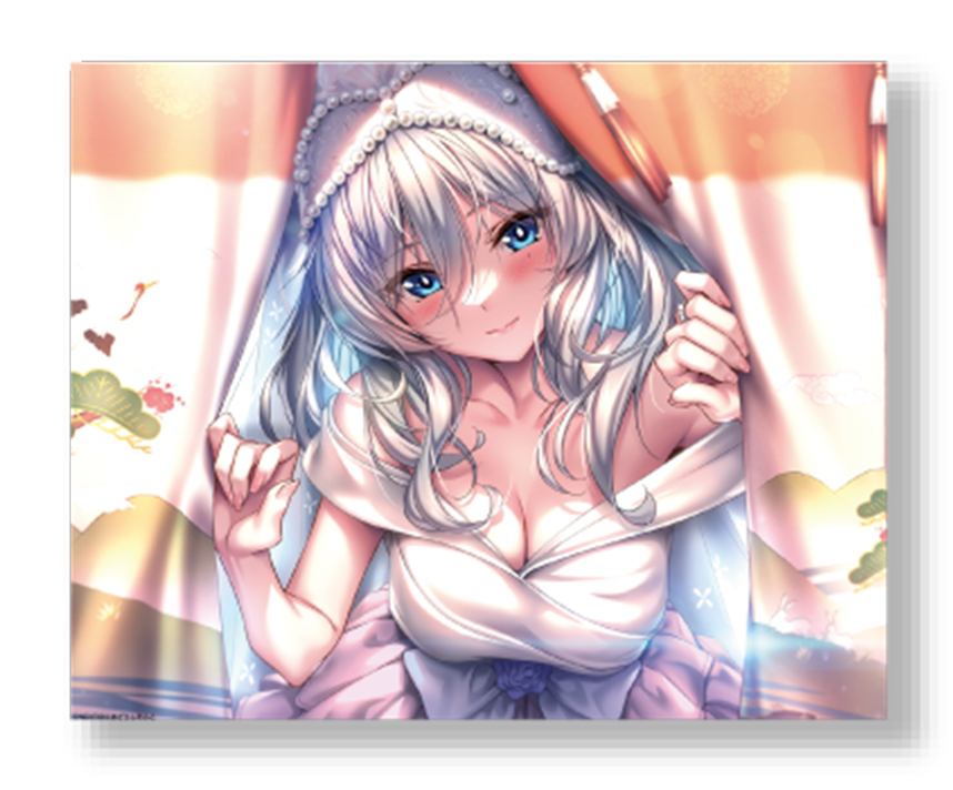 アマカノ２＋コラボカフェ限定　キャンバスアート：咲來