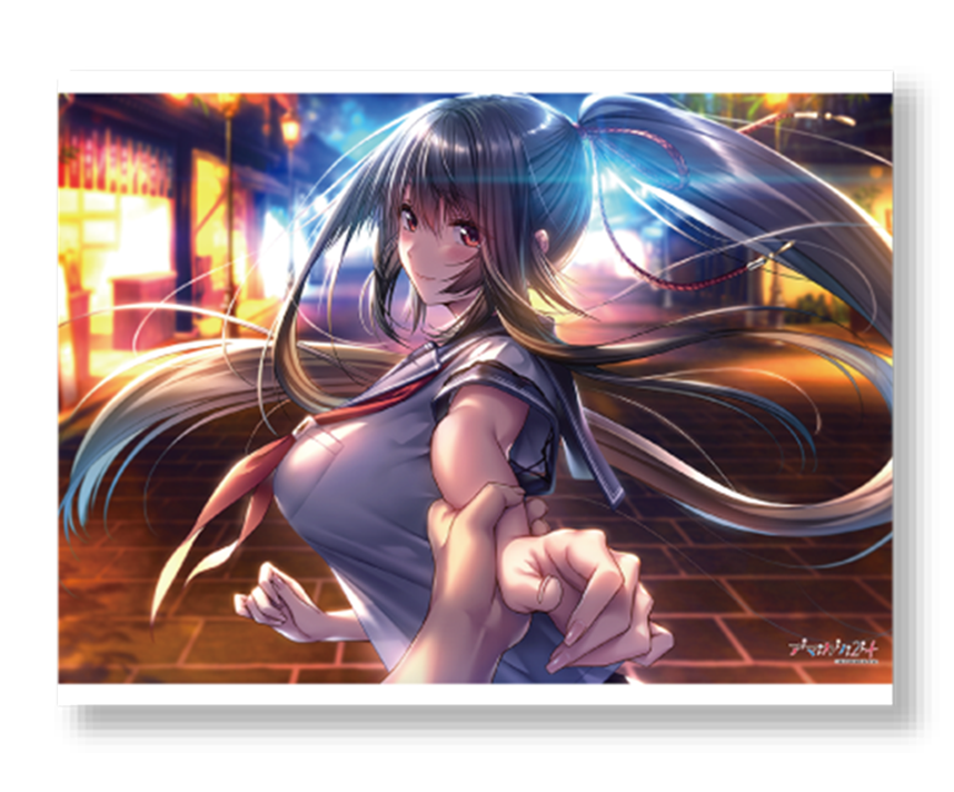 アマカノ２＋コラボカフェ限定　シチュエーションB2タペストリー：黒姫結灯【C】