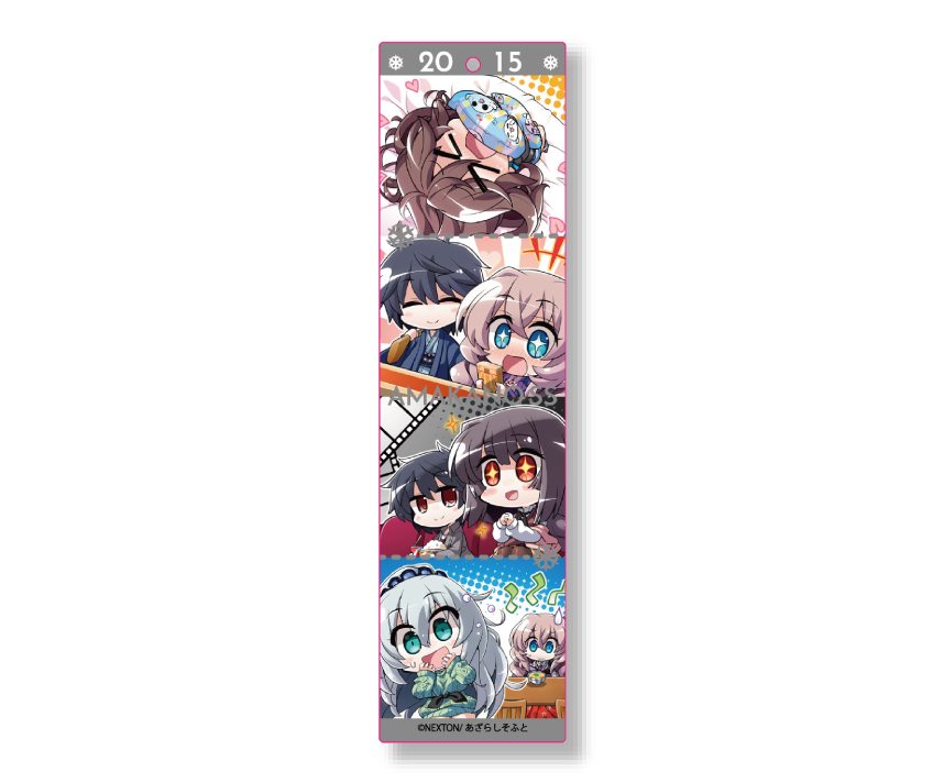 アマカノ２＋コラボカフェ限定　アマカノシリーズコマ割り板アクリルキーホルダー：アマカノSS