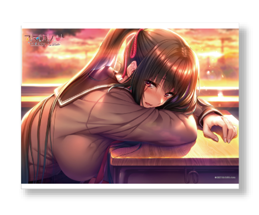 アマカノ２＋コラボカフェ限定　アマカノ２シチュエーションB2タペストリー：黒姫結灯【A】