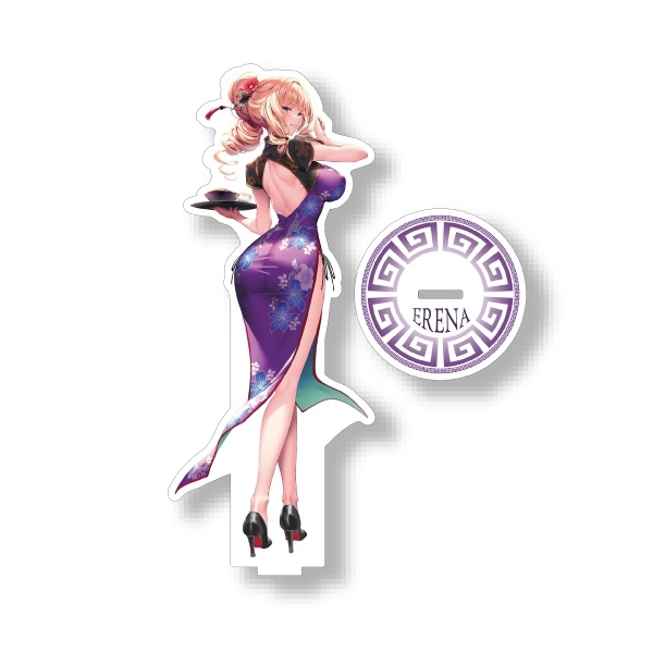 はにかみチャイナカフェ限定　アクリルスタンド：鐘堂 英麗奈