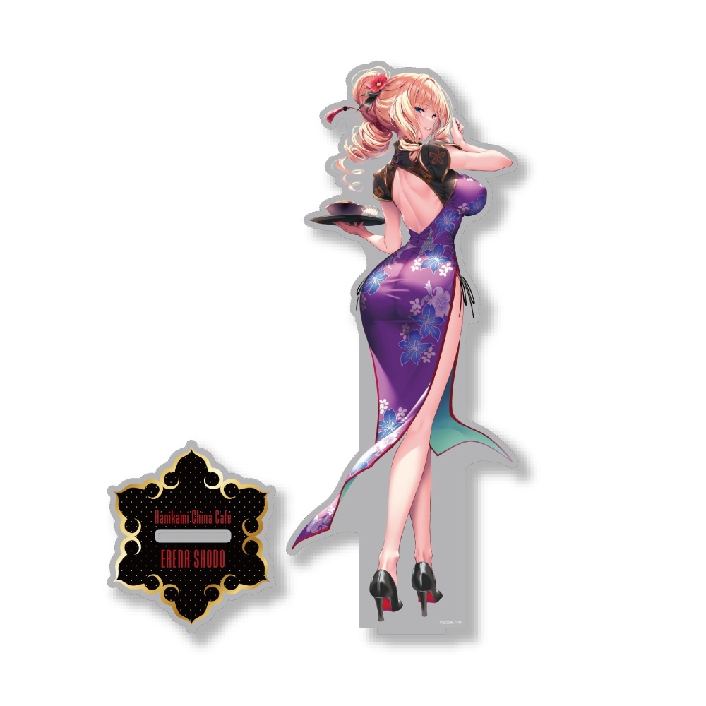 はにかみチャイナカフェ限定　BIGアクリルスタンド：鐘堂 英麗奈